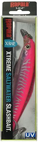 Rapala - X-Rap Saltwater Angelköder - Angelzubehör für große Raubfische - Salzwasser-Köder für alle Fischarten - Lauftiefe 1.2-2.4m - Fischköder 12cm, 22g - Hergestellt in Estland - Hot Pink UV
