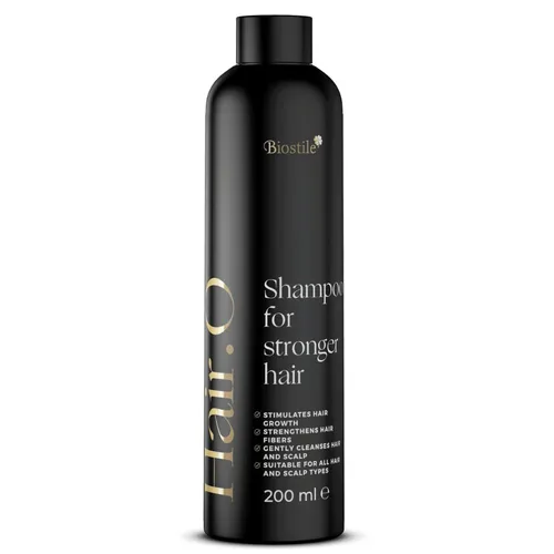 Biostile Hair.O Shampoo – Stärkt Haarwurzeln & fördert Haarwachstum - Shampoo zur Förderung des Haarwachstums mit Koffein & Menthol. Ideal für dünner werdendes Haar und empfindliche Kopfhaut. Sulfatfrei, pflegend und regenerierend für gesünderes, kräftigeres Haar.