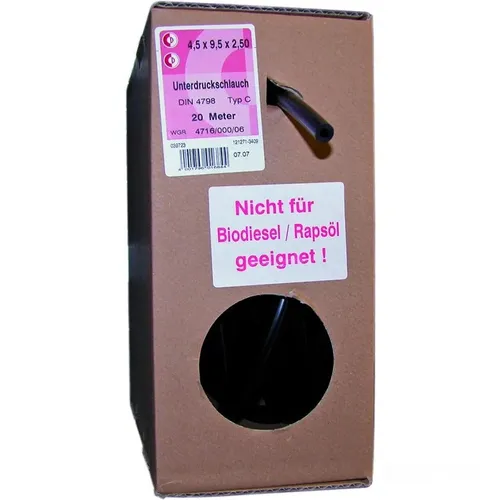 Unterdruckschlauch 4.5x9.5 mm Display-Karton A.20 Meter