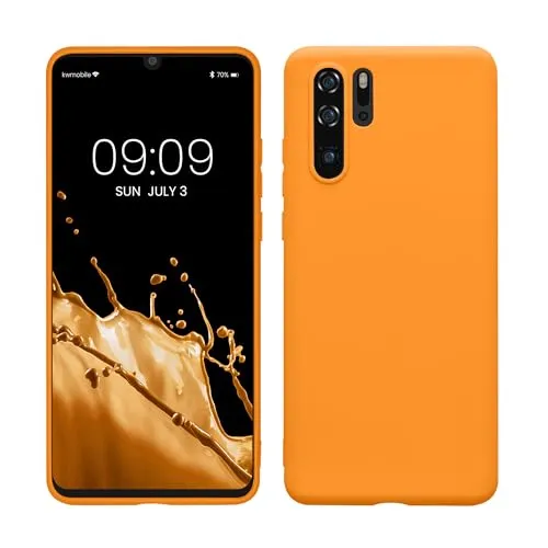 kwmobile Handyhülle für Huawei P30 Pro Hülle - TPU Case - Kabelloses Laden - Schutzhülle Cover in Fruity Orange