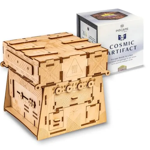 INSCAPE Cosmic Artifact - Rätselbox Level 5 - Anspruchsvolles Holzpuzzle für Erwachsene - Erlebe 150-210 Minuten Rätselspaß mit der INSCAPE Cosmic Artifact Rätselbox! Ideal für Denkspiele mit Familie und Freunden. Wiederverwendbar und perfekt als Geschenk für Rätselfreunde.