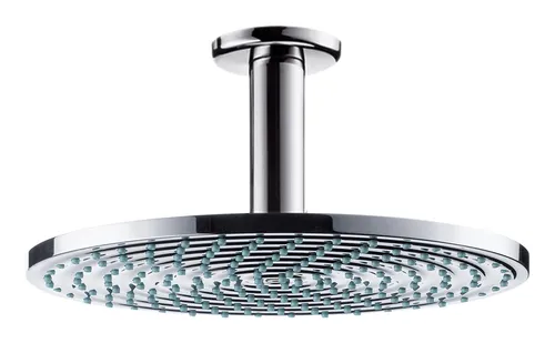 hansgrohe Raindance S 240 Air Duschkopf – Kopfbrause für Deckenmontage, Chrom - Duscharmaturen mit entspannendem RainAir Strahl, der für ein wohltuendes Duscherlebnis sorgt. Ideal für die moderne Badezimmergestaltung mit gleichmäßiger Wasserverteilung.