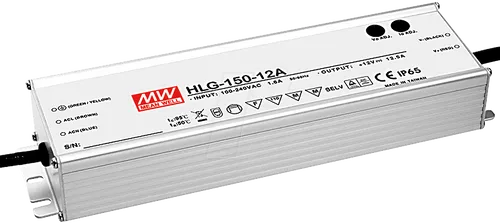 MEAN WELL LED-Schaltnetzteil HLG-150H-24A - Schaltnetzteil für LED-Lampen, ideal für Innen- und Außenbereich. Mit IP65 Schutzart und umfassendem Überlast- und Temperaturschutz für zuverlässigen Betrieb.