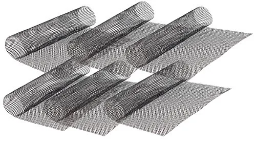 Produktbild Rosenstein & Söhne Magische Grillmatte: 6er-Set Profi-Dauer-Back- & Grillmatte aus Glasfaser, antihaft (Grillnetz, Magische Grillplatte, wiederverwendbare)