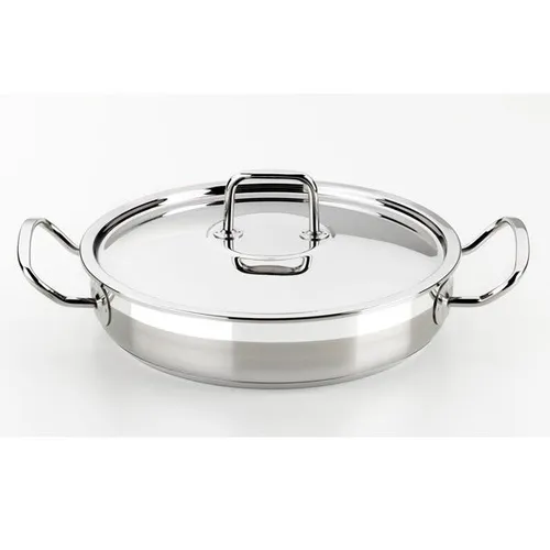 BRA Profesional | Drehspieß mit Deckel, 30 cm, Edelstahl 18/10