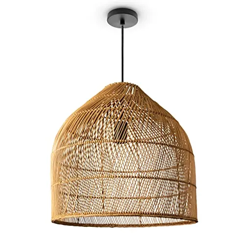 Paco Home Pendelleuchte Boho Rattan in beige von Paco Home