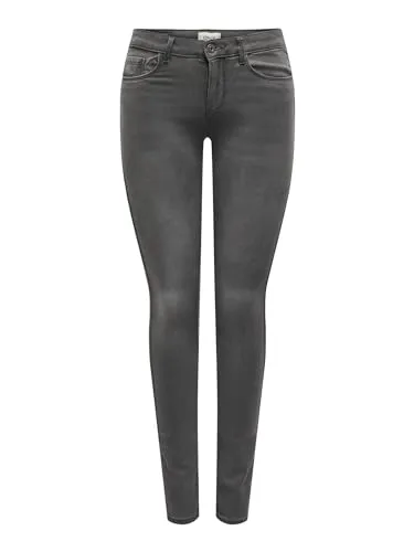 ONLY Female Skinny Jeans ONLROYAL - Mittlere Taille und Skinny Fit - Damen-Jeanshosen mit 69% Baumwolle und 29% recyceltem Polyester für eine nachhaltige Wahl und perfekten Sitz.