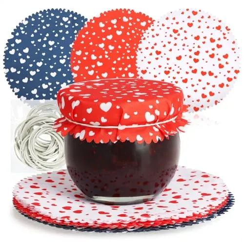 com-four® 30x Schmuckdeckchen für Einmachgläser von COM-FOUR