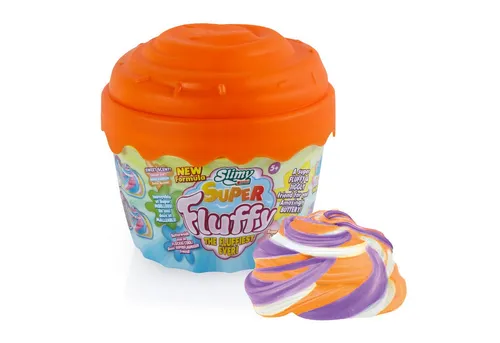 Slimy® Knete Super Fluffy 300g Spielmasse im Cupcake Becher (1-tlg), Der flaumigste Original Slimy Slime, lustig duftende Schleim-Knete!
