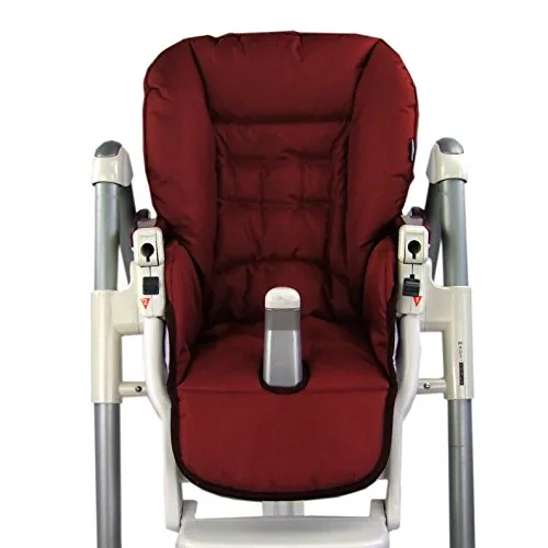 BAMBINIWELT Ersatzbezug Sitzkissen Bezug kompatibel mit Peg Perego Prima Pappa-Diner (bordeaux)