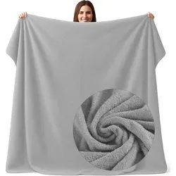 CalmyBEACH XXL Frottee Strandtuch 200x200cm in grau von CalmyBEACH
