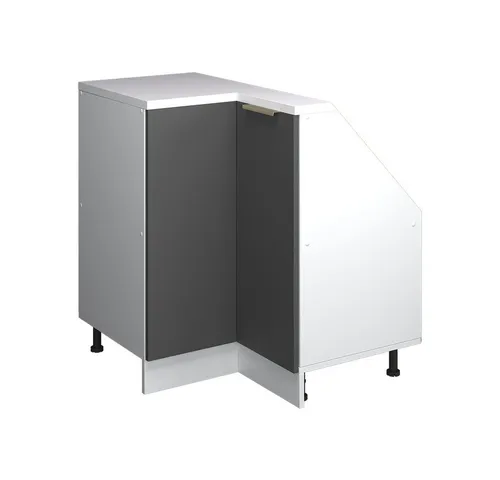 Vicco Unterschrank R-Line in Anthrazit-Gold/Weiß, 75.6 cm