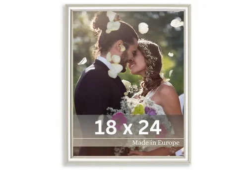 Victor (Zenith) Bilderrahmen David, Bilderrahmen Silber 18x24 cm, Bilderrahmen Art Deco