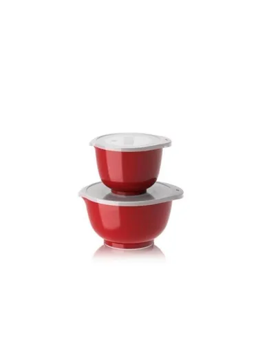 Rosti Schüssel-Set Margrethe New 4-tlg., Durostima, Rot - Schüsseln aus robustem Durostima in leuchtendem Rot, ideal für die Zubereitung und Präsentation von Speisen, spülmaschinenfest und langlebig.