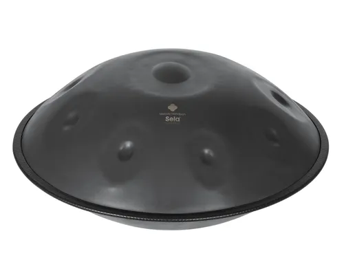 Sela Melody Handpan E Kurd SE309 - Handpan & Tongue Drum, handgefertigt aus nitriertem Stahl für einen klaren Klang, professionell gestimmt und inklusive gepolsterter Tasche mit Rucksackgurten.