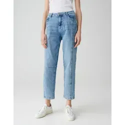 OPUS Damen Barrel | Barrel Jeans LOLAH Casual Mid Rise aus Spanish Cotton Mix Light real Blue, 42 L28