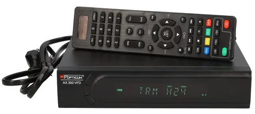 OPTICUM 30052-1 - HDTV Satellitenreceiver DVB-S2, 1080p, ideal für Camping und mit lernbarer Fernbedienung
