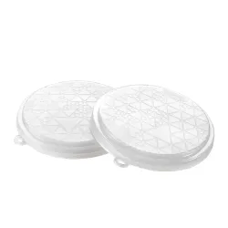 Metaltex Deckel für Yogurtbecher, 2-teilig, Mehrweg