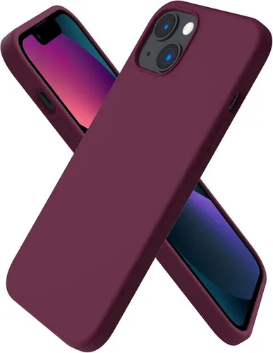 Produktbild ORNARTO iPhone 13 Silikon Case Weinrot Ultra Dünn
