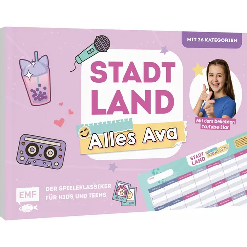 Edition Fischer Stadt, Land, Challenge - Der Spieleklassiker für Kids und Teens (Deutsch, 2 - 8) (42925737)