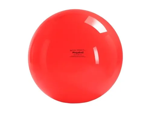 GYMNIC Mega Gymnastikball, Rot, Durchmesser 180 cm - Gymnastikbälle, ideal zur Verbesserung des Gleichgewichts und der Stabilität, aus super starkem, latexfreiem Vinyl für maximale Sicherheit.