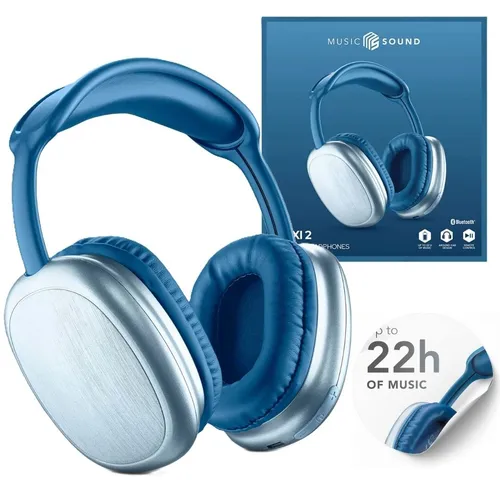 Music Sound Bluetooth-Kopfhörer MAXI2 - On-Ear, Bluetooth 5.0 mit 22 Stunden Wiedergabezeit, integriertes Mikrofon und komfortablem Design