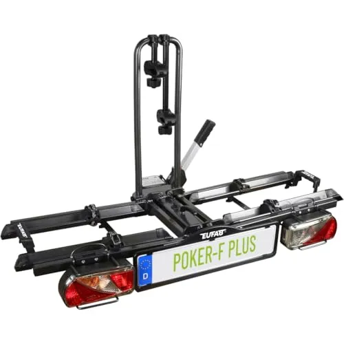 EUFAB 12012LASON Fahrradträger Poker-F Plus – E-Bike geeignet und abschließbar