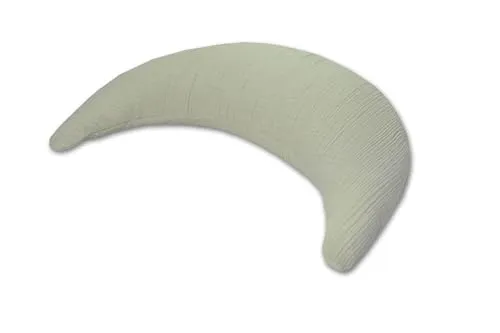 Theraline Plüschmond Stillkissen 140 x 27 cm mit Windel Blaubaer - KUSCHELIGES STILLKISSEN: Das Theraline Stillkissen bietet optimale Unterstützung und ist ideal für Schwangere und Stillende. Mit atmungsaktivem Bezug aus 100% Baumwolle, pflegeleicht und langlebig. Inklusive gratis Mullwindel.