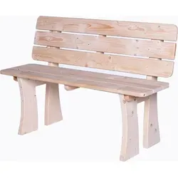 Mega Holz 3-Sitzer Gartenbank aus massiver Kiefer 118 cm - Witterungsbeständige Gartenbank aus massiver Kiefer, ideal für entspannte Stunden im Freien. Schnelle Montage dank vormontierter Elemente, Maße: 118x43x80 cm.