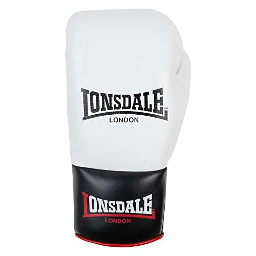 Lonsdale Unisex-Adult Campton Boxhandschuhe - Hochwertige Boxhandschuhe mit traditionellem Schnürsystem und Multilayer-Schaumstoffpolsterung für besten Komfort. Ideal für Training und Sparring, gefertigt aus robustem Leder für Langlebigkeit und Sicherheit.