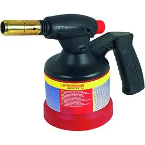 ROTHENBERGER Industrial RoFlame Lötlampe 35931 - Hochwertige Piezo-Zündung für präzises Weichlöten, komfortable Einhandbedienung und Temperatur bis 650°C