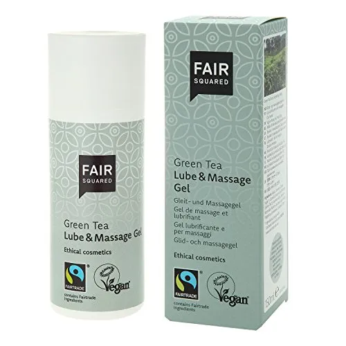 FAIR SQUARED Lube & Massage Gel Green Tea 150 ml - vegane Naturkosmetik - Zero Waste
