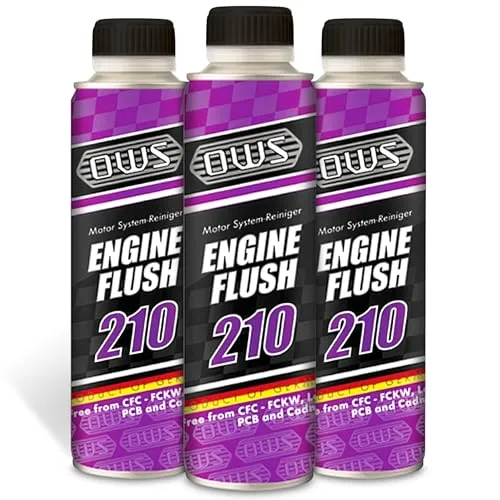 Hocheffetkiver Motorsystemreiniger für Ölwechsel 3 x 250ml – Motorspülung gegen Ölschlamm & Ablagerungen – geeignet für Benzin & Diesel – 250ml für bis zu 4 l Motoröl – kompatibel mit allen Motorölen