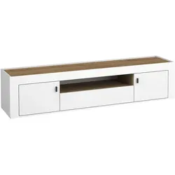 Mirjan24 TV-Lowboard Weiß, 177 cm - TV-Lowboard aus Holzwerkstoff mit 1 Schublade, vielseitig aufstellbar oder hängend, ideal für Ihr Wohnzimmer.