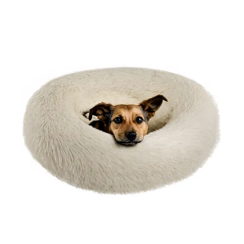 Kuscheliges Hundebett Rundes Haustierkissen extra weiches Hundekissen ca. 60 cm