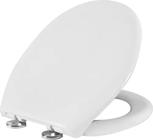 Toilettensitz WC-Sitz Toilettendeckel weiß Kunststoff WC-Sitz Absenkautomatik