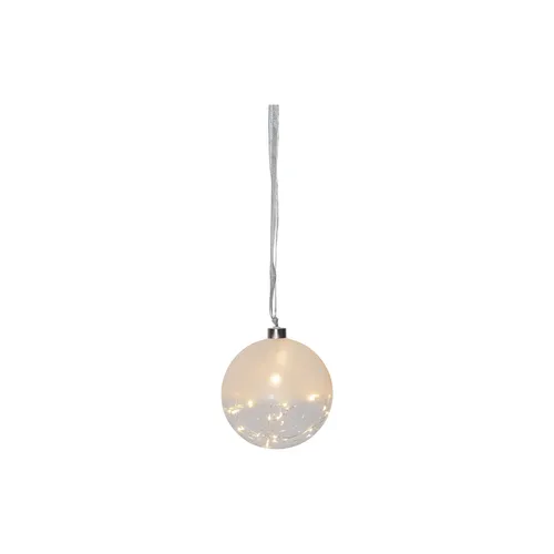 STAR TRADING LED Weihnachtskugel Glow mit Timer - Die halbmattierte LED Weihnachtskugel Glow mit 30 integrierten warmweißen LEDs sorgt für eine gemütliche Atmosphäre. Flexibel einsetzbar dank Batteriebetrieb und mit praktischem Timer für automatisches Ein- und Ausschalten.