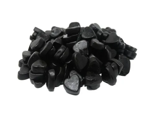 Fruchtgummi Bären & Co. Süßigkeit, Lakritz Herzen starkes Lakritz mit Salmiaksalz zuckerfrei 175g