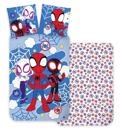 BrandMac Babybettwäsche Spidey Set 100 x 135 cm in blau von BrandMac