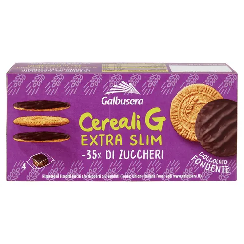 Galbusera Cereali G Extra Slim Fondente Müslikekse Kekse Packung à 120g