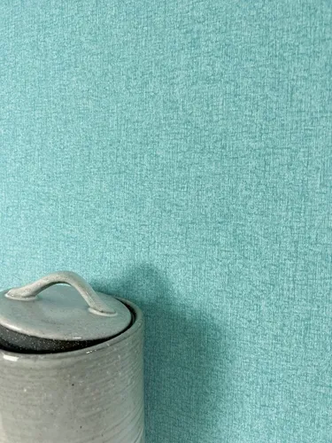 Newroom Vliestapete, Türkis Tapete Uni Einfarbig - Unitapete Blau Modern Struktur für Wohnzimmer Schlafzimmer Flur, Unitapete, Leinen-Optik