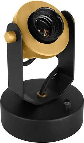 Osram Vintage 1906 Strahler schwarz gold schwenkbar E27 Leuchte  Retro