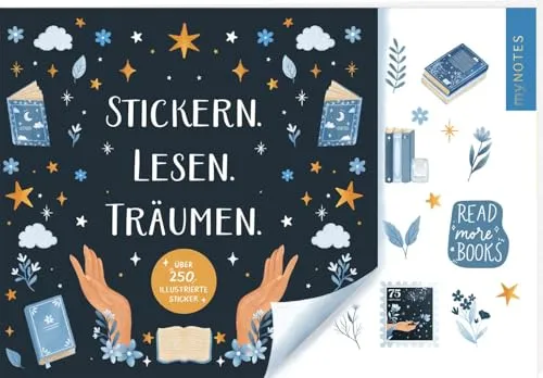 myNOTES Papeterie: Stickern. Lesen. Träumen.: Über 250 illustrierte Sticker | Perfekt für alle Booklover (myNotes Stickerhefte)