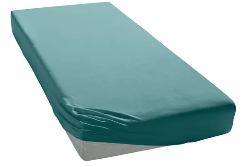 Elegantes Mako-Jersey Spannbettlaken mit Gummizug in grün von elegante