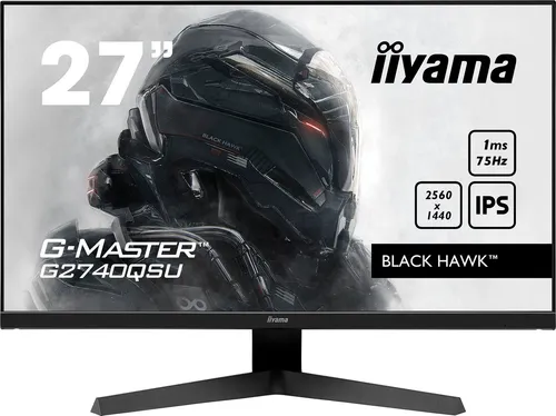 Iiyama G-MASTER G2740QSU-B1 LED-Monitor - WQHD Monitor mit 27 Zoll, 1 ms Reaktionszeit und FreeSync für flüssiges Gaming, ideal für Spieler und kreative Profis.