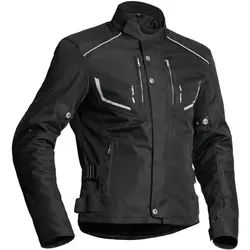 Lindstrands Halden Motorrad Textiljacke, schwarz, Größe 54 - Motorradjacke, atmungsaktiv und wasserdicht mit Dryway Membran und herausnehmbarem Thermofutter für optimalen Komfort bei jedem Wetter.
