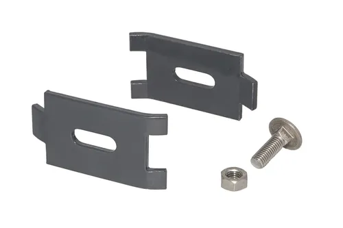 Produktbild Gittermatten-Verbinder RAL 7016 Anthrazit – für Doppelstab 6/5/6 & 8/6/8