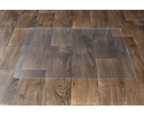 Bodenschutzmatte transparent 90x120 cm - Dämmstoffe, schützt den Boden vor Kratzern und Abnutzung, langlebig und umweltfreundlich aus PET gefertigt.