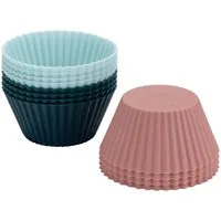 Dr. Oetker 12er-Set: Silikon-Muffinformen in Rosa - Ø 4 cm von Dr.Oetker-Küchenhelfer