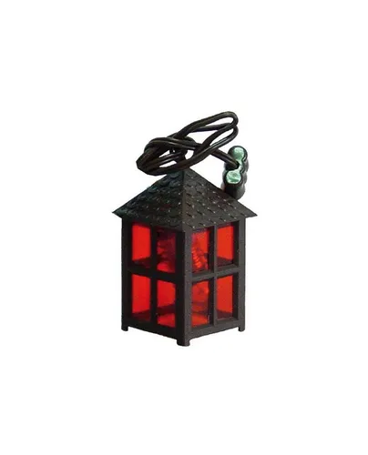 FADEDA Krippen-Zubehör FADEDA Laterne Kunststoff rot, 4-eckig, Höhe in cm: 4 (1 St)